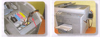 fasi installazione CISS HP 10 Brother LC-1100 6