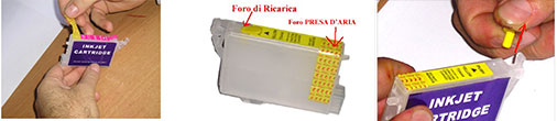 fasi ricarica cartucce ricaricabili 1