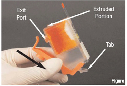 posizionamento canon cli pgi sulla clip