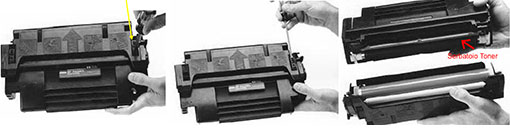 fasi rigenerazione toner Canon 92298A 1