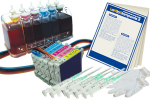 Sistema di stampa continua Epson T0331-T0332-T0333-T0334-T0335-T0336 Nero Ciano Ciano Light Magenta Magenta Light Giallo senza inchiostri capacit&agrave; serbatoio 80ml con chip autoresettante 