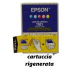 Cartuccia Epson T001 (C13T00101120) Ciano Ciano Light Magenta Magenta Light Giallo rigenerata