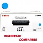 Toner compatibile Canon 322C (CRG322C) Ciano