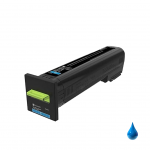 Toner Lexmark 72K20C0 Ciano compatibile