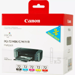 Cartucce Originali PGI-72 BK/C/M/Y/R/PM Multipack Canon 6402B009