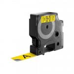 Nastro per etichettatrice Dymo D1 19 mm x 7 mt Nero su Giallo S0720880 45808 compatibile