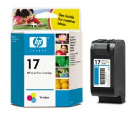 HP Cartuccia Originale Ciano Magenta Giallo 17 (C6625A)