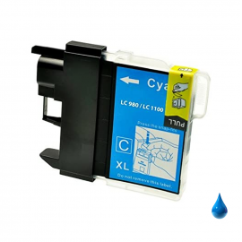 Cartuccia Brother LC1100C LC980C Ciano compatibile