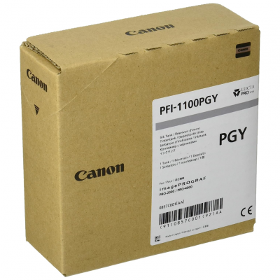 Canon Cartuccia Originale Grigio Fotografico Photo PFI-1100PGY 0857C001 Canon Cartuccia Originale Grigio Fotografico Photo PFI-1100PGY 0857C001