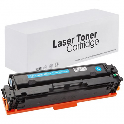 Toner HP 201X CF401X Ciano compatibile alta capacità Toner HP 201X CF401X Ciano compatibile alta capacità