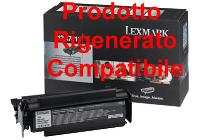 Toner Lexmark 12A7415 Nero rigenerato (0012A7415) 