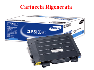 Toner compatibile Samsung CLP-510D5C Ciano