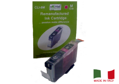 Cartuccia Canon CLI-8M (0622B001AA) Magenta rigenerata Cartuccia Canon CLI-8M (0622B001AA) Magenta rigenerata