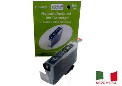 Cartuccia Canon CLI-8BK (0620B001AA) Nero rigenerata