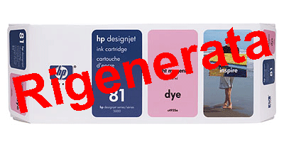 Cartuccia HP 81 ML (C4935A) Magenta Light rigenerata Cartuccia HP 81 ML (C4935A) Magenta Light rigenerata
