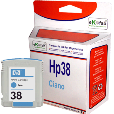 Cartuccia HP 38 (C9415AE) Ciano compatibile