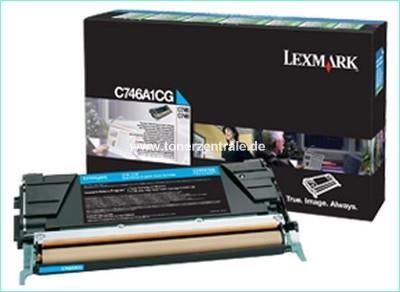 Toner Lexmark C748H1CG Ciano compatibile