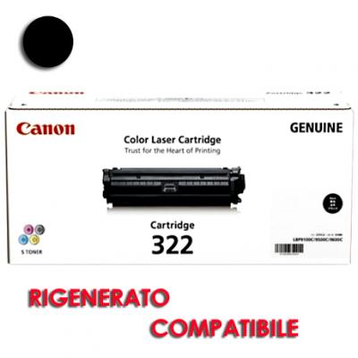 Toner compatibile Canon 322BK (CRG322BK) Nero Toner compatibile Canon 322BK (CRG322BK) Nero