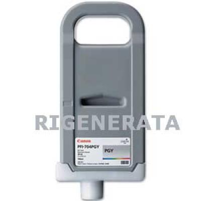 Cartuccia Canon PFI-704PGY (3871B001) Grigio Photo compatibile Cartuccia Canon PFI-704PGY (3871B001) Grigio Photo compatibile