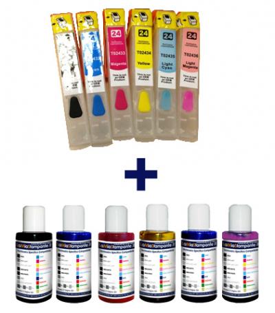 Ricaricabili e inchiostri Epson T2431 T2432 T2433 T2434 T2435 T2435 offerte cartucce in offerta