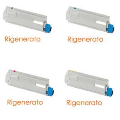 Kit 4 Toner rigenerati Oki 44059212 44059211 44059210 44059209 Kit 4 Toner rigenerati Oki 44059212 44059211 44059210 44059209