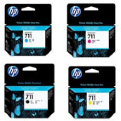Cartucce HP 711BK CZ130A CZ131A CZ132A offerte originali in offerta