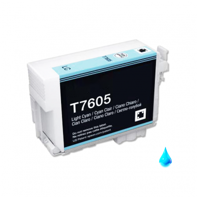 Cartuccia Epson T7605 C13T76054010 Ciano Chiaro Light compatibile Cartuccia Epson T7605 C13T76054010 Ciano Chiaro Light compatibile