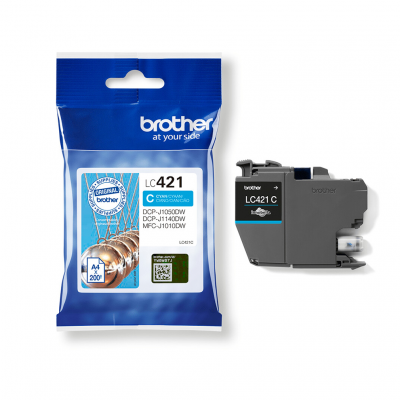 Brother Cartuccia Originale Ciano LC-421C Brother Cartuccia Originale Ciano LC-421C
