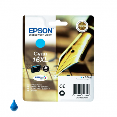 Epson Cartuccia Originale Ciano 16XL C13T16324012 Epson Cartuccia Originale Ciano 16XL C13T16324012