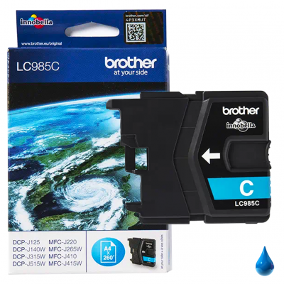 Brother Cartuccia Originale Ciano LC985C Brother Cartuccia Originale Ciano LC985C