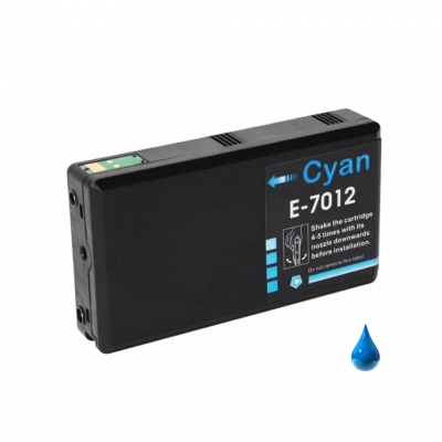 Cartuccia Epson T7012 C13T70124010 Ciano compatibile Cartuccia Epson T7012 C13T70124010 Ciano compatibile