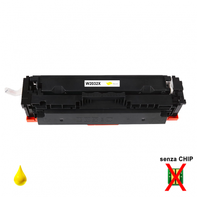 Toner HP 415X W2032X Giallo qualità PREMIUM alta durata compatibile senza chip Toner HP 415X W2032X Giallo qualità PREMIUM alta durata compatibile senza chip