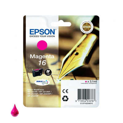 Epson Cartuccia Originale Magenta 16 C13T16234012 Epson Cartuccia Originale Magenta 16 C13T16234012