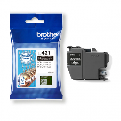 Brother Cartuccia Originale Nero LC-421BK Brother Cartuccia Originale Nero LC-421BK
