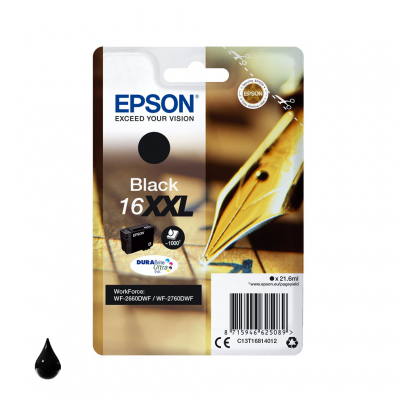 Epson Cartuccia originale Nero 16XXL C13T16814012 Epson Cartuccia originale Nero 16XXL C13T16814012
