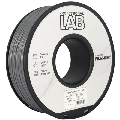 Professional LAB ABS+ Filamento 3D Silver 1,75mm da 1Kg