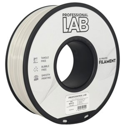 Professional LAB ABS+ Filamento 3D Bianco 1,75mm da 1Kg
