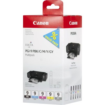 Cartucce Originali PGI-9 PBK/C/M/Y/GY Multipack Canon 1034B013