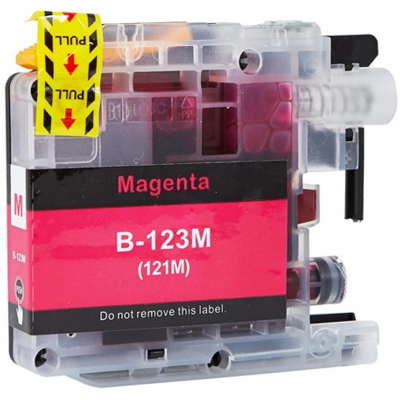 Cartuccia Brother LC123M Magenta compatibile