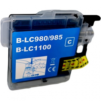 Cartuccia Brother LC985C Ciano compatibile alta capacità Cartuccia Brother LC985C Ciano compatibile alta capacità