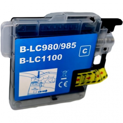 Cartuccia Brother LC985C Ciano compatibile alta capacità