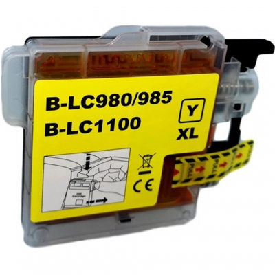 Cartuccia Brother LC985Y Giallo compatibile alta capacità Cartuccia Brother LC985Y Giallo compatibile alta capacità