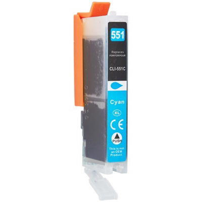 Cartuccia Canon CLI-551XL C 6444B001 Ciano compatibile alta capacità