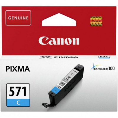 Canon Cartuccia Originale Ciano CLI-571C 0386C001 Canon Cartuccia Originale Ciano CLI-571C 0386C001