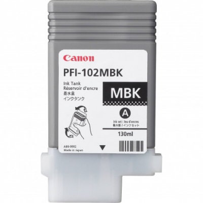 Cartuccia Canon PFI-102MBK Nero Matte 0894B001 Originale Cartuccia Canon PFI-102MBK Nero Matte 0894B001 Originale