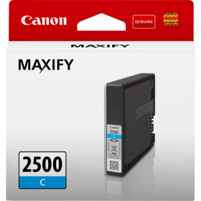 Canon Cartuccia Originale Ciano PGI-2500 C 9301B001 Canon Cartuccia Originale Ciano PGI-2500 C 9301B001