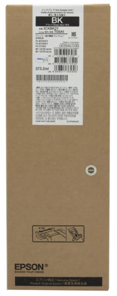 Epson Cartuccia Originale Nero T05A1 C13T05A100 Epson Cartuccia Originale Nero T05A1 C13T05A100