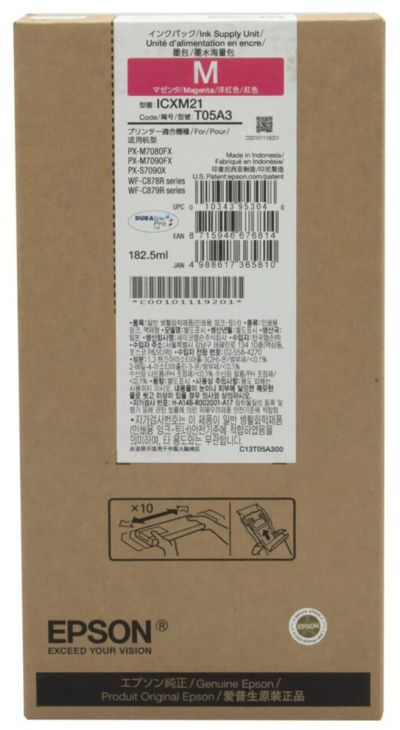 Epson Cartuccia Originale Magenta T05A3 C13T05A300 Epson Cartuccia Originale Magenta T05A3 C13T05A300