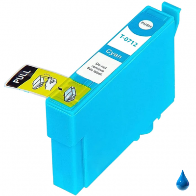 Cartuccia Epson T0712 C13T07124021 Ciano compatibile PREMIUM