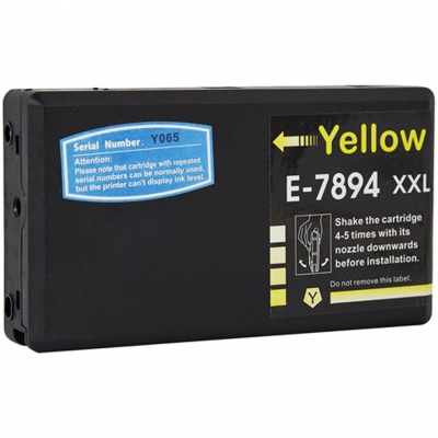 Cartuccia Epson T7894 XXL C13T789440 Giallo compatibile altissima capacità Cartuccia Epson T7894 XXL C13T789440 Giallo compatibile altissima capacità